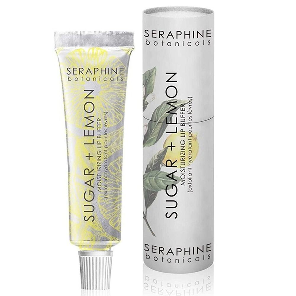 SERAPHINE BOTANICALS SUGAR + LEMON MOISTURIZING LIP BUFFER 0.51 OZ BOXED